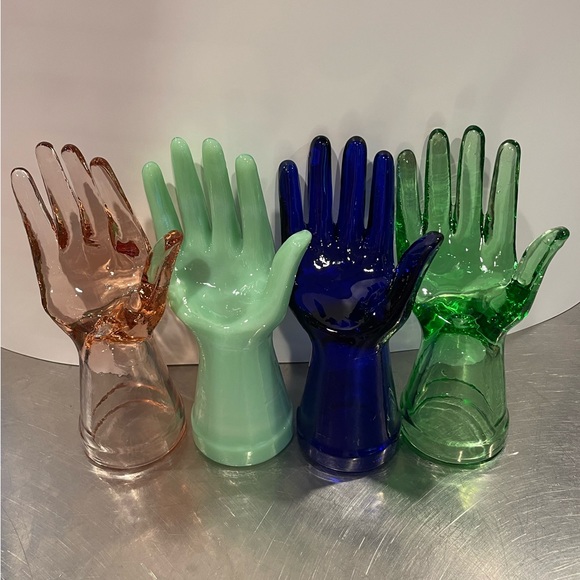 COPY - Jadeite Green Glass ring tree - Picture 4 of 10